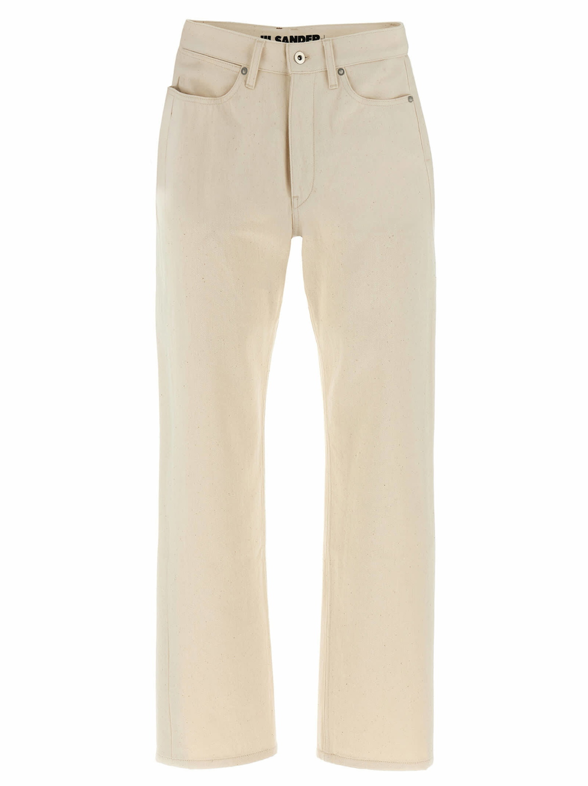 【関税・送料込み】Jil Sander Denim jeans ホワイト JIL SANDER Cropped high-rise straight-leg jeans | NET-A-PORTER