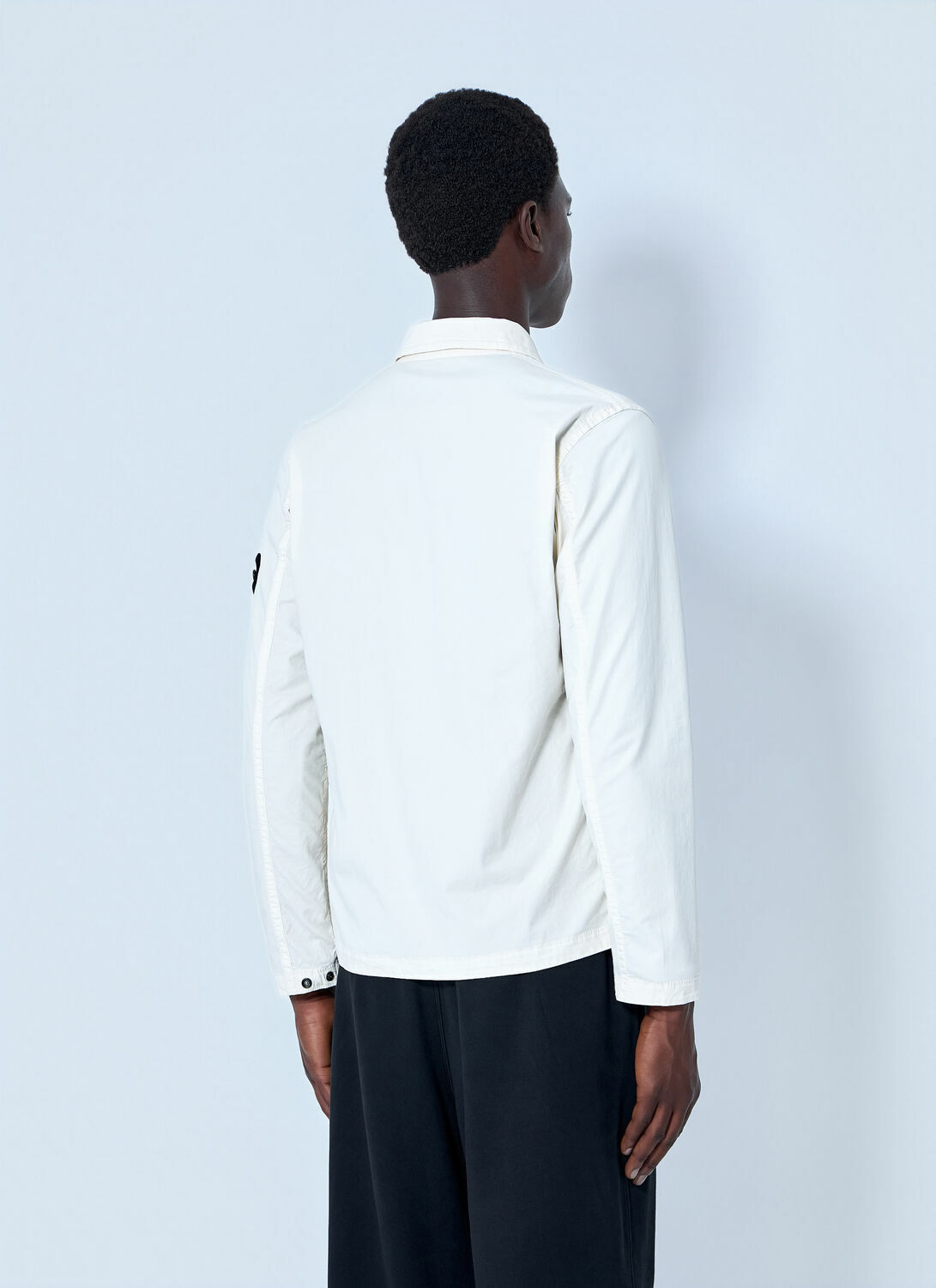 Stone Island Zip-Front Overshirt with Flap Pockets