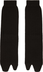 Maison Margiela Brown Bootleg Tabi Socks