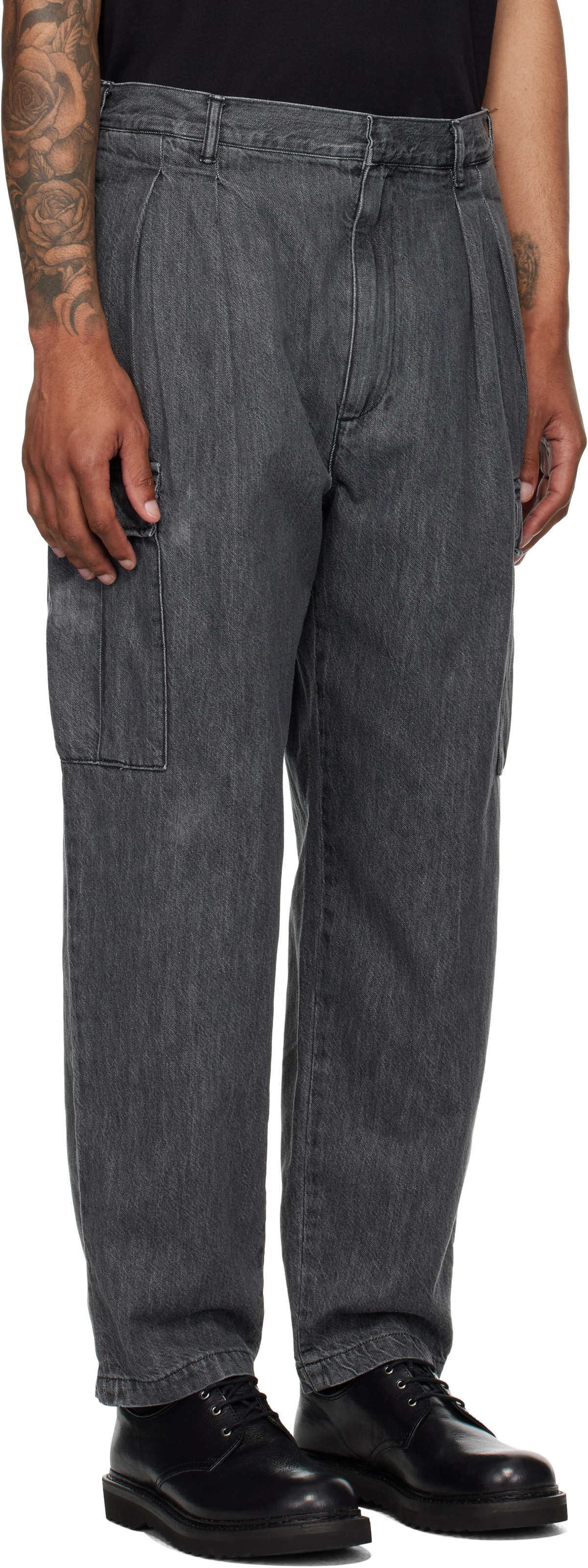 WTAPS Black MILT2301 Denim Cargo Pants WTAPS