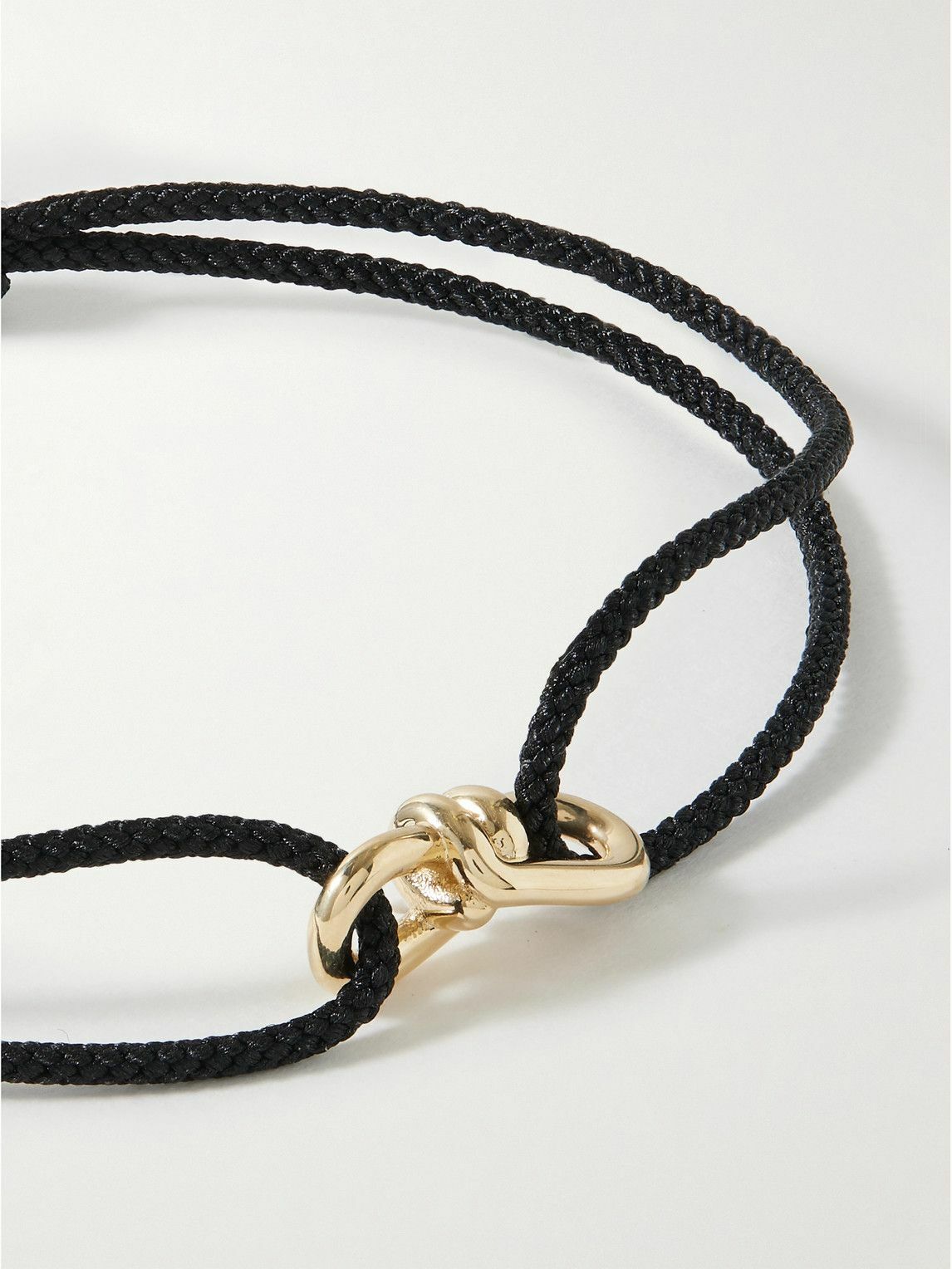 Luis Morais - Small Twisted Gold and Cord Bracelet
