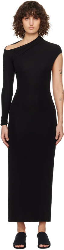 Photo: Courrèges Black Asymmetric Maxi Dress