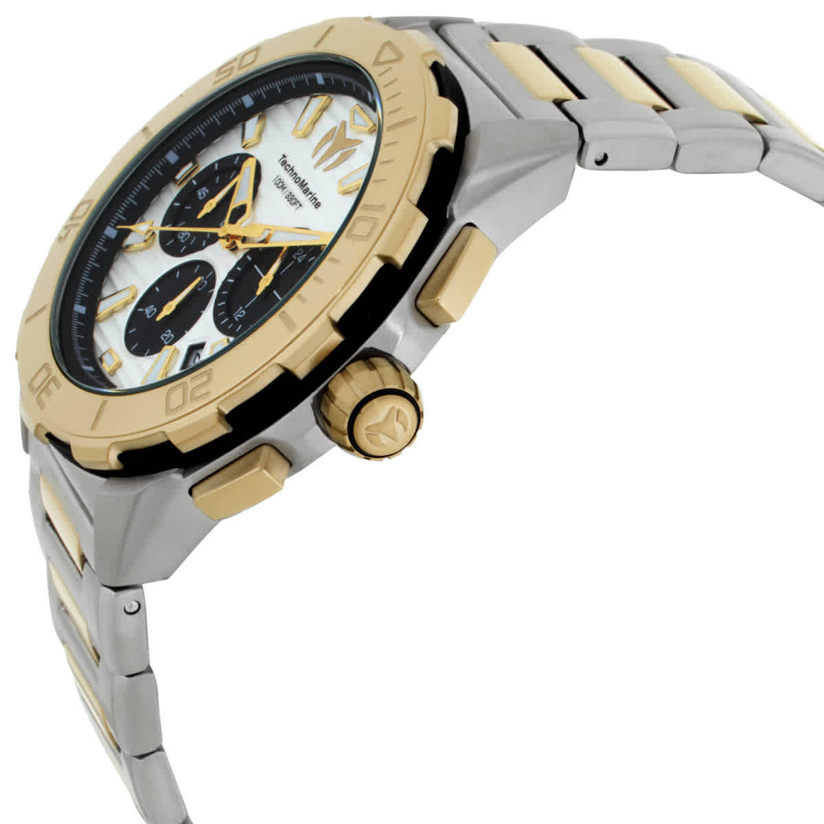 TechnoMarine Seven Seas Chronograph GMT Quartz Silver Dial Mens Watch TM-725034