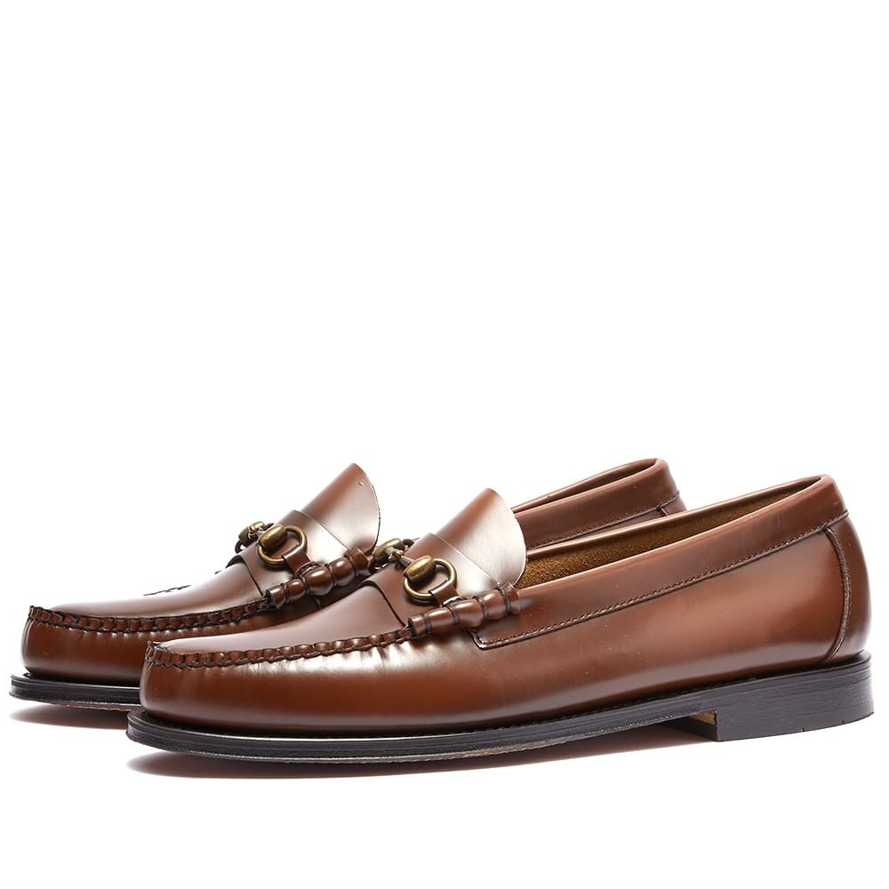 Bass Weejuns Men's Lincoln Horse Bit Loafer in Mid Brown Leather Bass ...