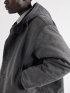 A.PRESSE - Hooded Cotton-Canvas Jacket - Gray