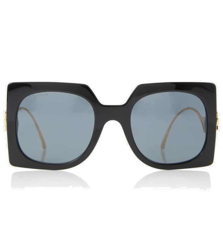 Photo: Etro Bold Pegaso rectangular sunglasses