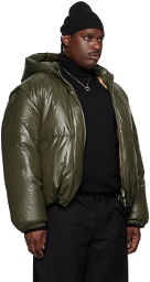 Jil Sander SSENSE Exclusive Green Down Jacket