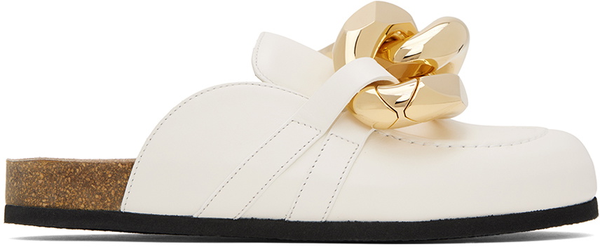 JW Anderson Off-White Chain Loafers