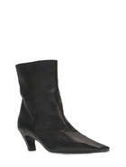 KHAITE - 50mm Arizona Leather Ankle Boots