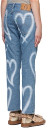 Doublet Blue Zip-Up Jeans
