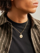 Foundrae - Strength Medium Annex Link 18-Karat Gold Diamond Pendant