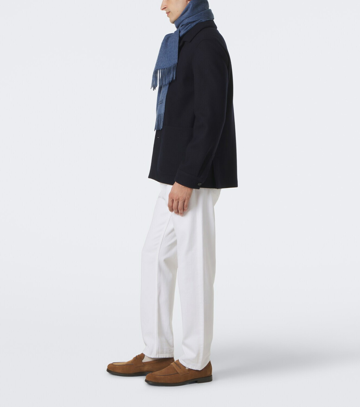 Zegna Suede penny loafers