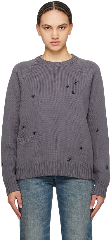Photo: UNDERCOVER Gray Spider Sweater