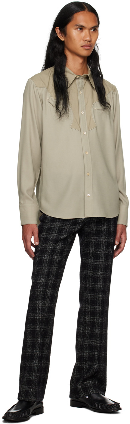 Maiden Name Beige Garrett Shirt