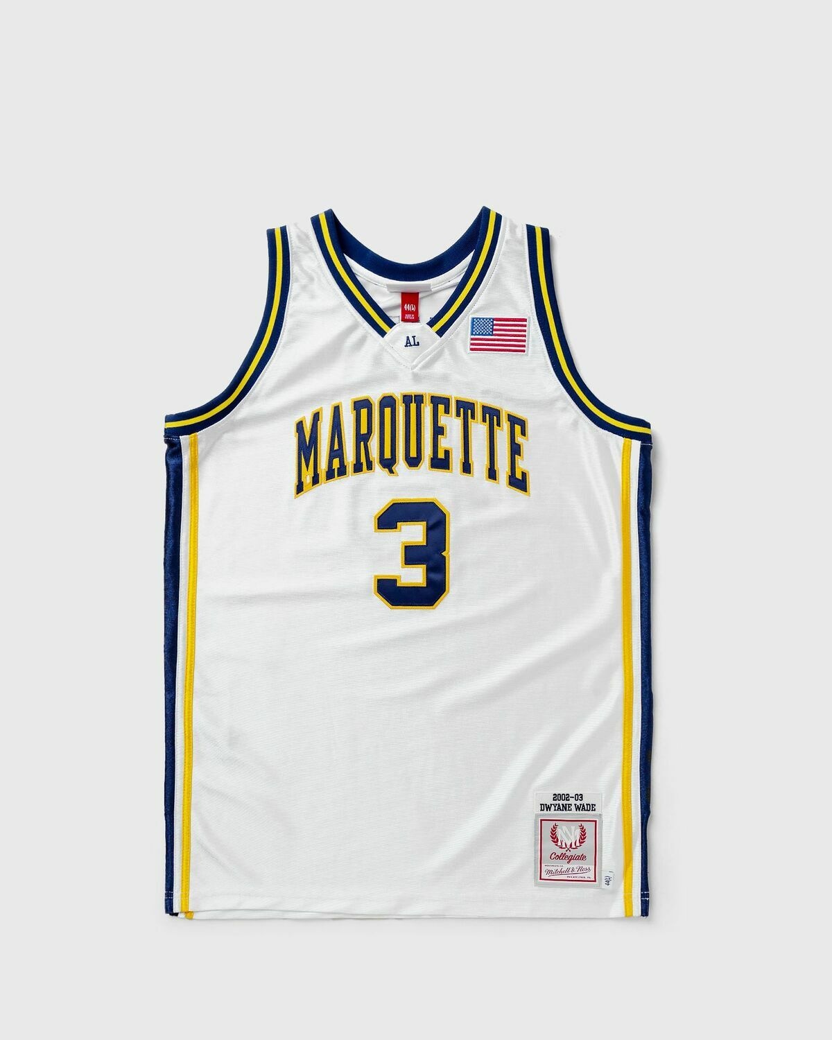 Mitchell & Ness Ncaa Authentic Jersey University Marquette 2002 03 Dwyane Wade #3 White - Mens - Jerseys