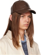 JW Anderson Brown Anchor Leather Cap