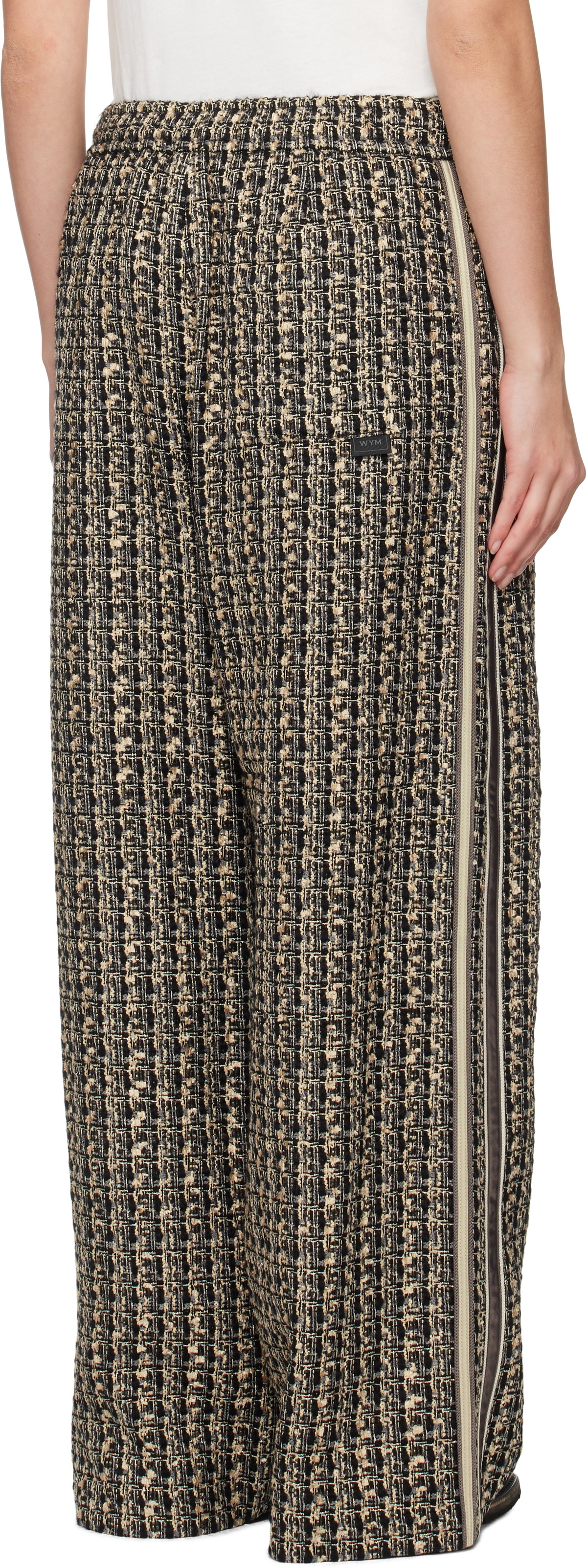 WOOYOUNGMI Gray & Black Tweed Sweatpants
