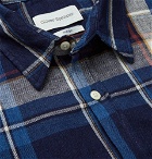 Oliver Spencer - New York Special Checked Indigo-Dyed Cotton-Twill Shirt - Men - Indigo