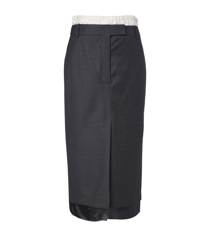 Photo: Róhe Paneled virgin wool pencil skirt