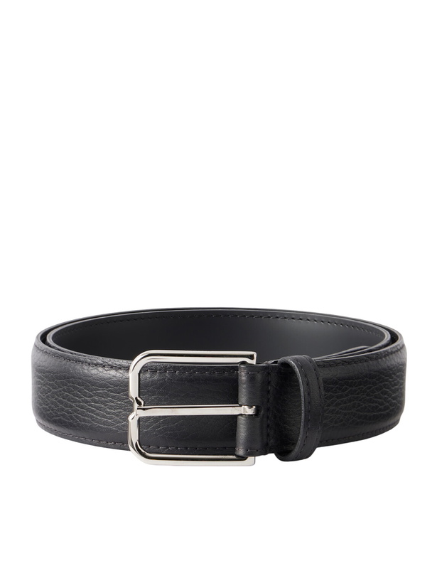 Photo: Berluti - 3.5 cm Full-Grain Leather Belt - Black