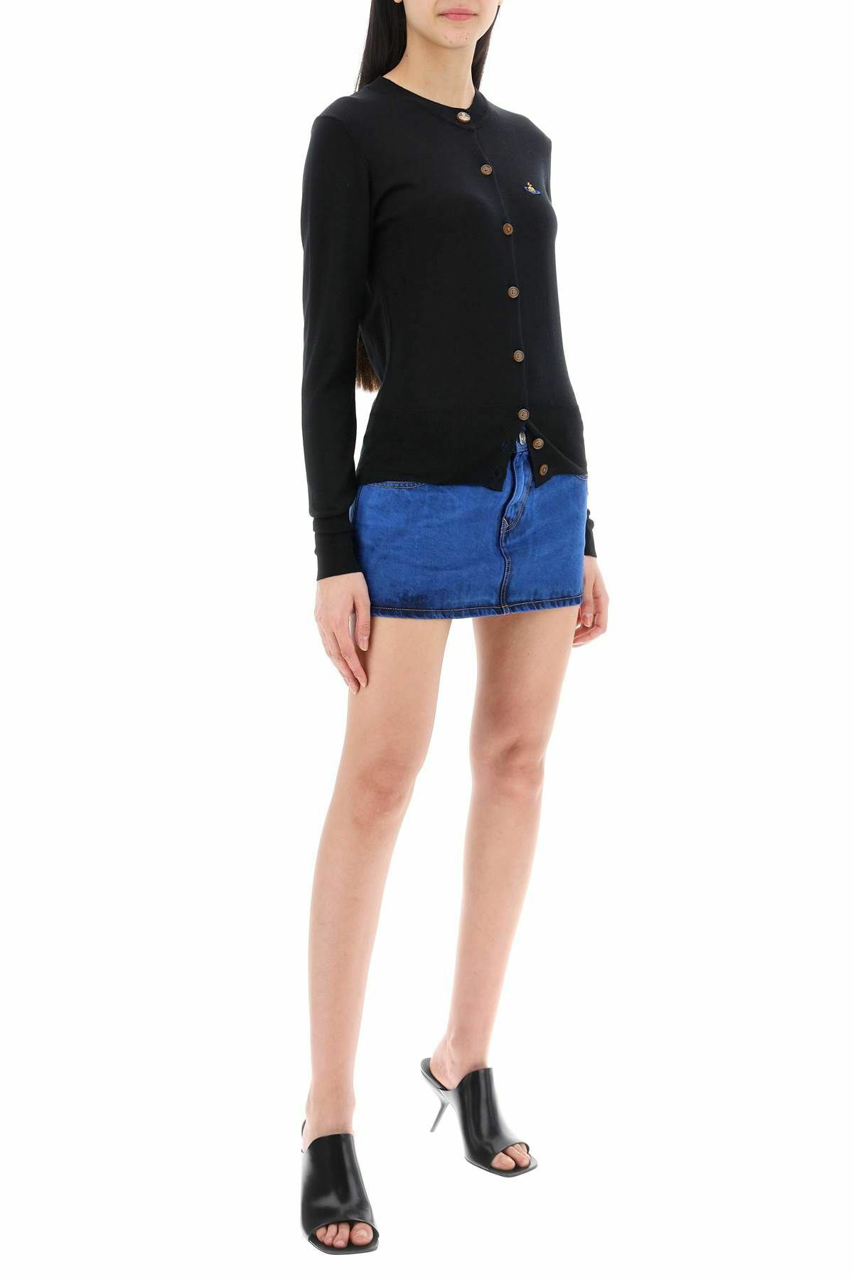 24AW new/Vivienne Westwood デニムミニスカート Skirt Blue Vivienne Westwood: Women's Foam Denim Skirt (Blue) | DSMNY E