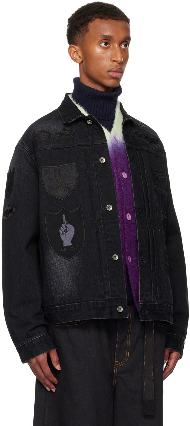 sacai Black Gonz BEYONDEXX Denim Jacket Sacai