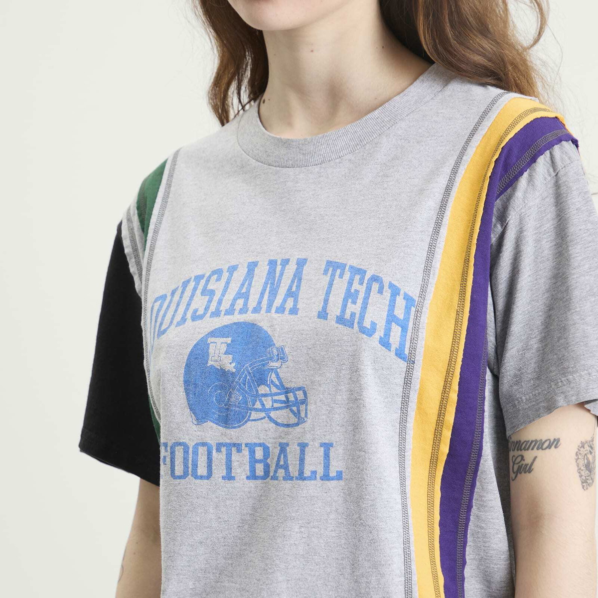 Needles Women's 7 Cut College T-Shirt in Assorted