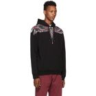 Marcelo Burlon County of Milan Black Flower Wings Hoodie