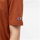 Champion Reverse Weave Men's Classic T-Shirt in Brown