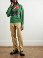 SAINT Mxxxxxx - Printed Cotton-Jersey Sweatshirt - Green