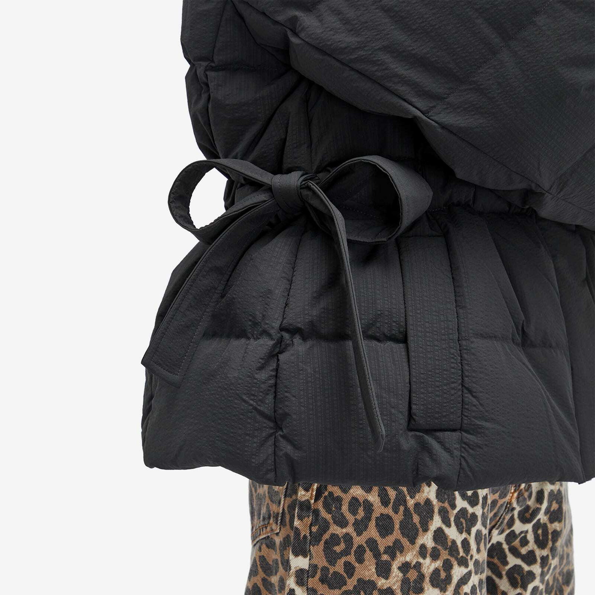 GANNI Women's Tech Seersucker Oversized Puffer Jacket in GANNI Women's Tech Seersucker Oversized Puffer Jacket in