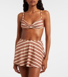 Montce Devin striped bikini top