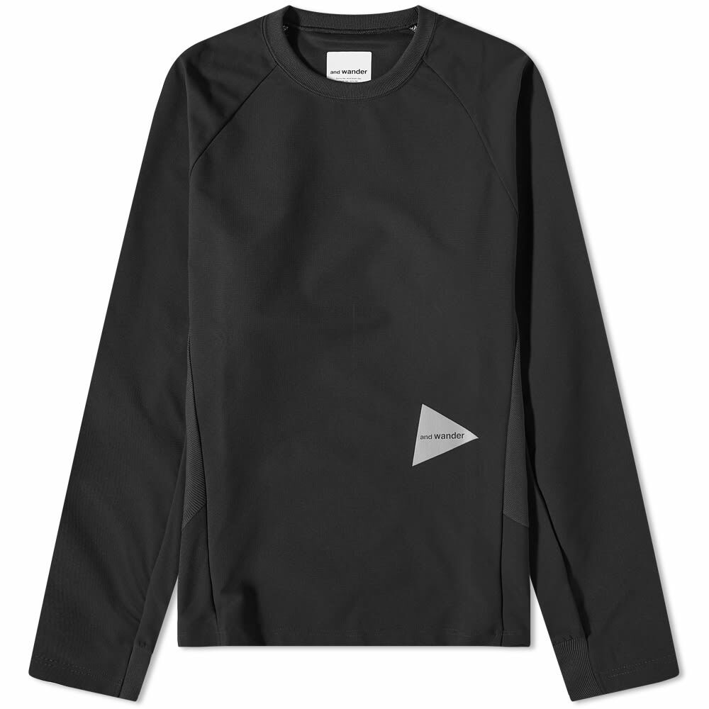 Photo: And Wander Men's Hybrid Base Layer in Black