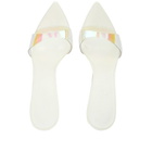 Femme LA Women's Azucar Slip On Heel in White Pixie Multi