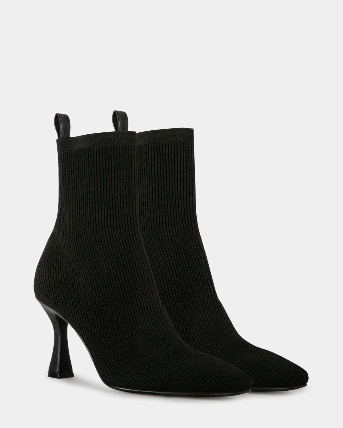 Steve Madden Freida Booties in Black Knit