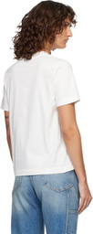 Burberry Off-White Knight Stamp Cotton T-shirt