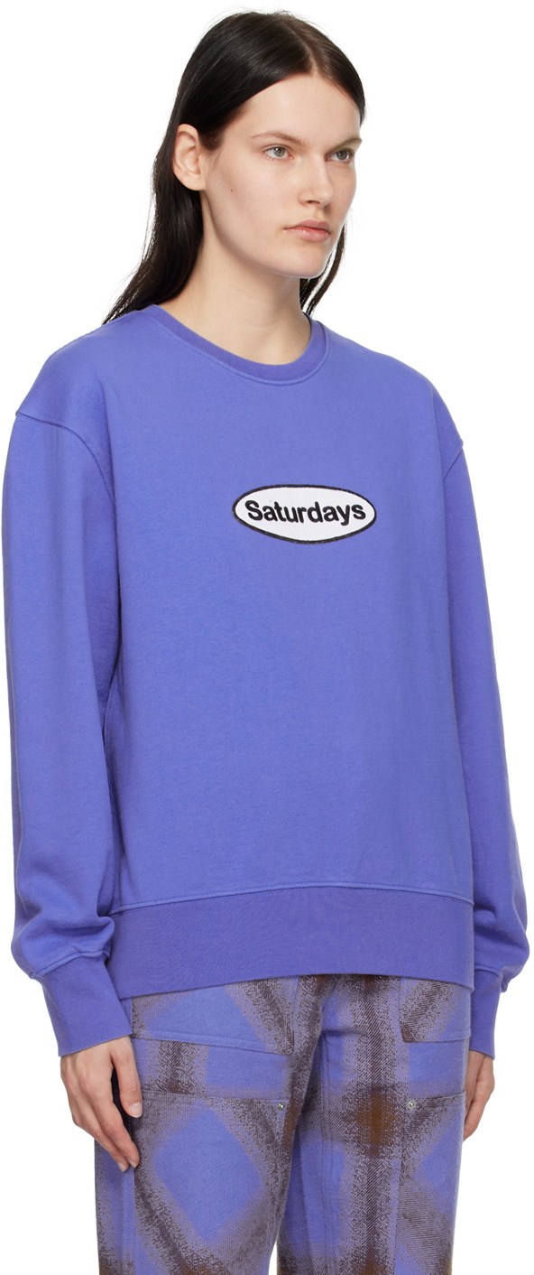 Saturdays NYC Blue Bowery Sweatshirt