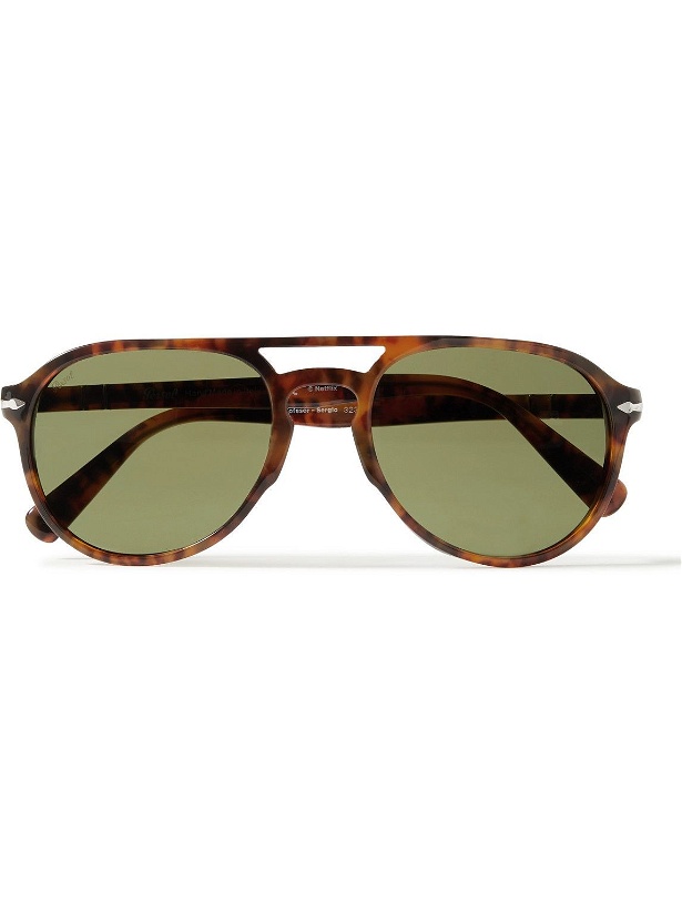Photo: Persol - Aviator-Style Tortoiseshell Acetate Sunglasses