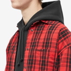 Vetements Men's Flannel Shirt in Red Check