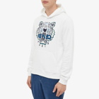 Kenzo Men's Embroidered Tiger Popover Hoody in White