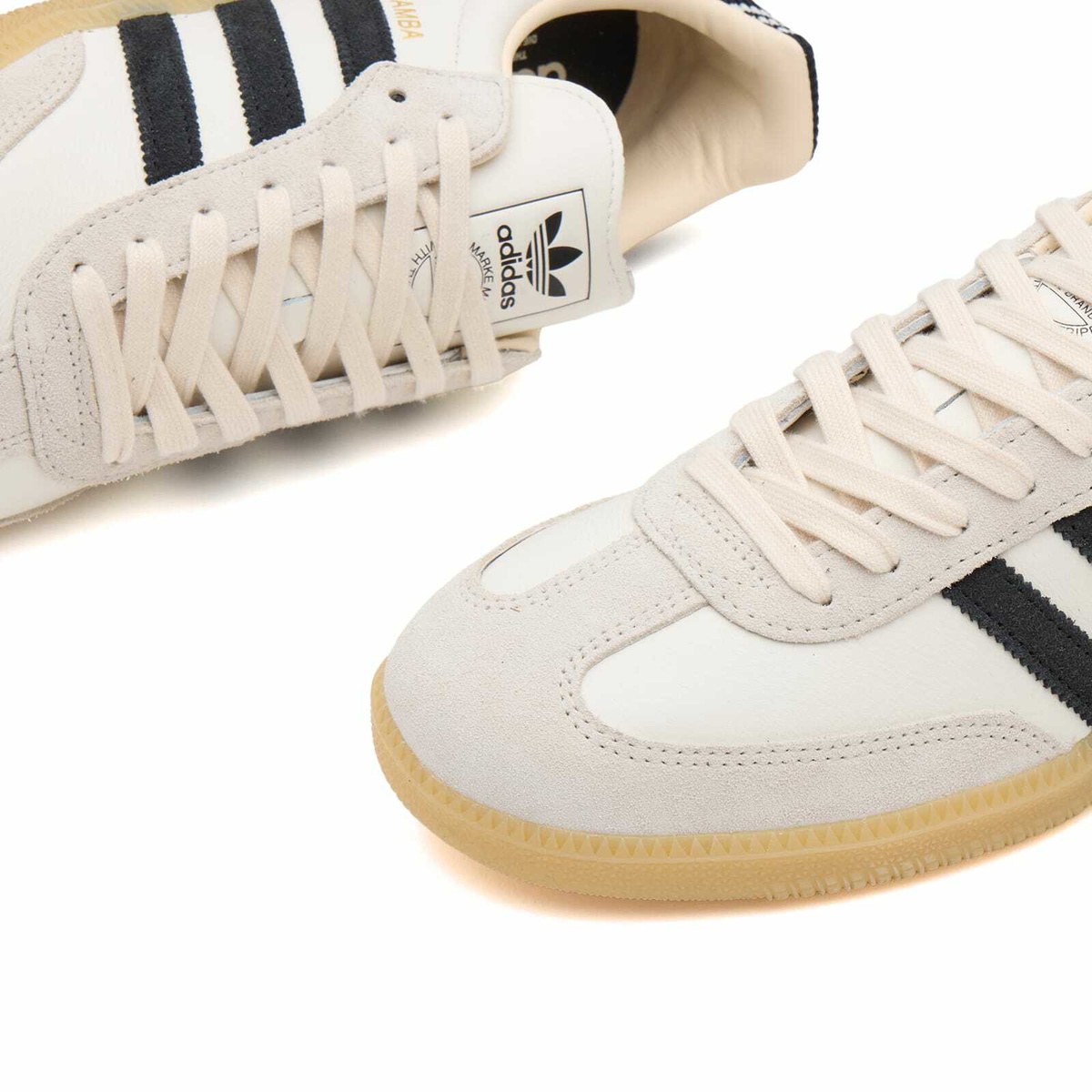 adidas gazelle silver green womens Adidas Men's Samba OG Cloud White / Off White / Core Black Low Top Sneakers main image 0