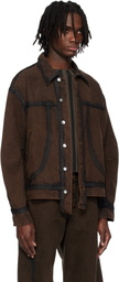 Eckhaus Latta Brown EL Redux Denim Jacket