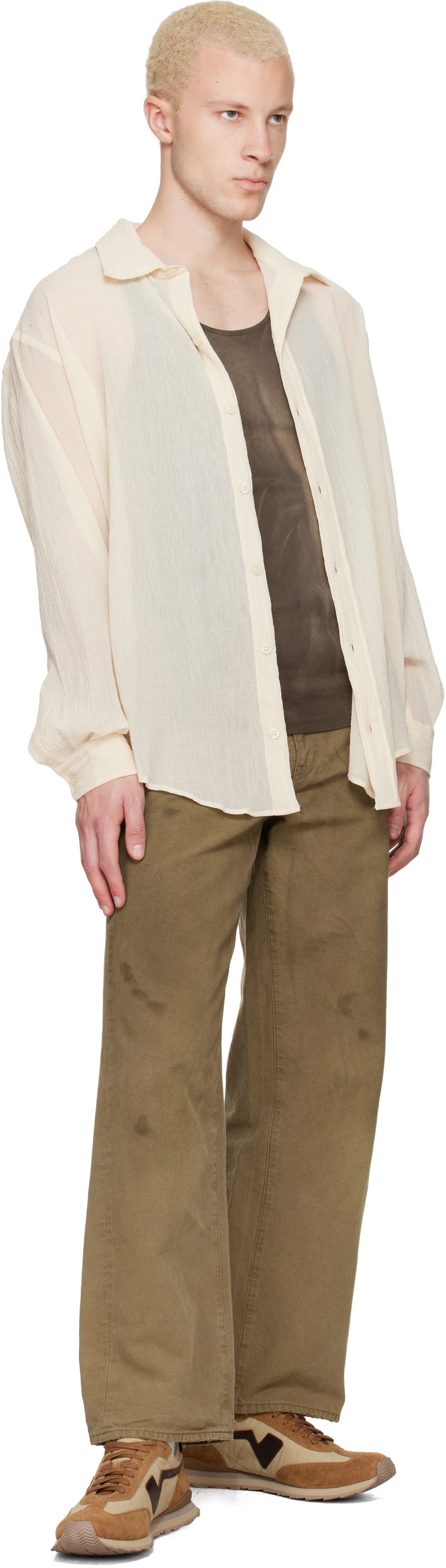 visvim Beige FKT Runner Sneakers