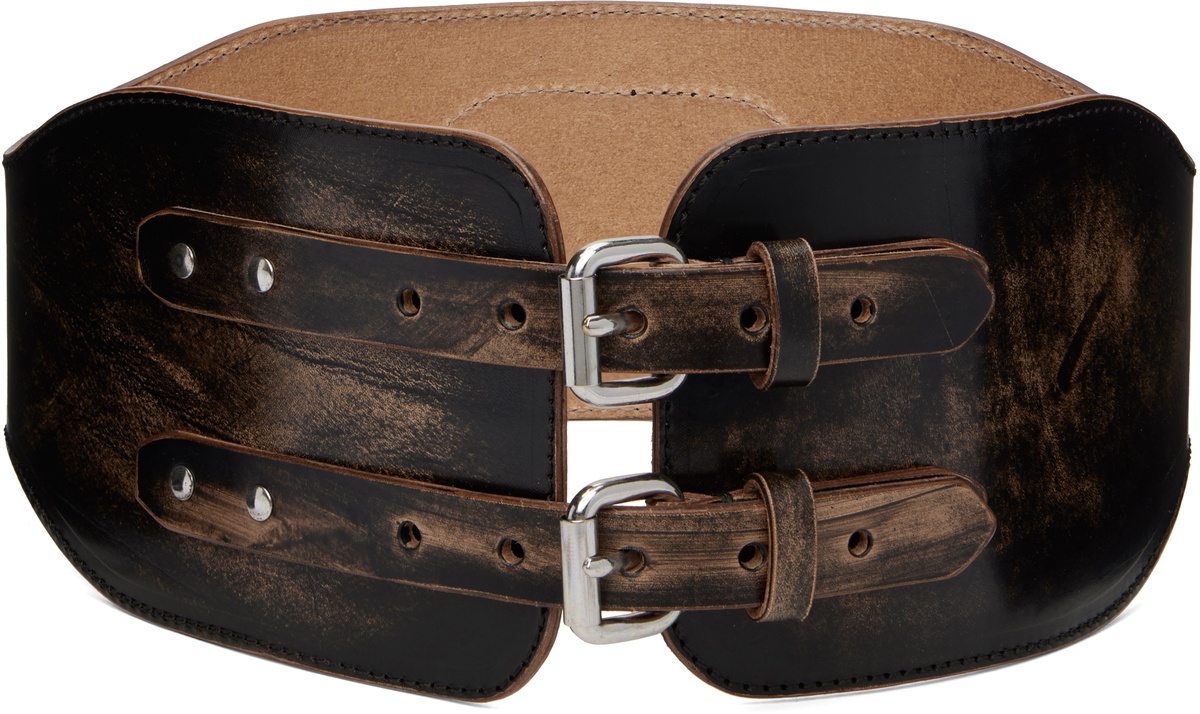 Our Legacy - Broken Stud leather belt Our Legacy