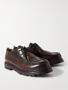 OFFICINE CREATIVE - Burnished-Leather Derby Shoes - Brown