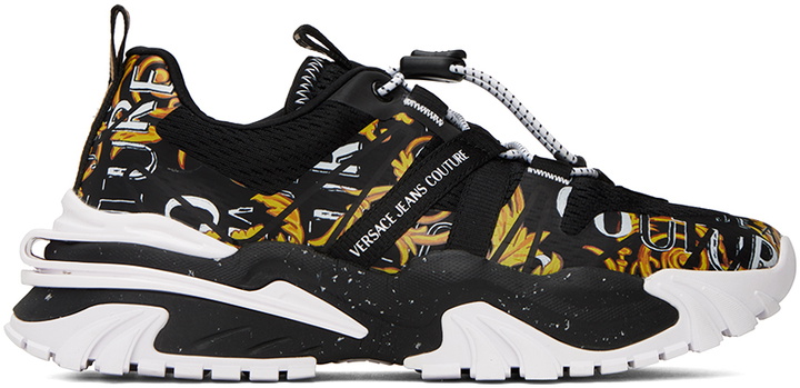 Photo: Versace Jeans Couture Black & Gold New Trail Trek Sneakers