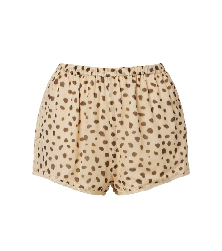 Photo: Posse Priscilla leopard-print silk shorts