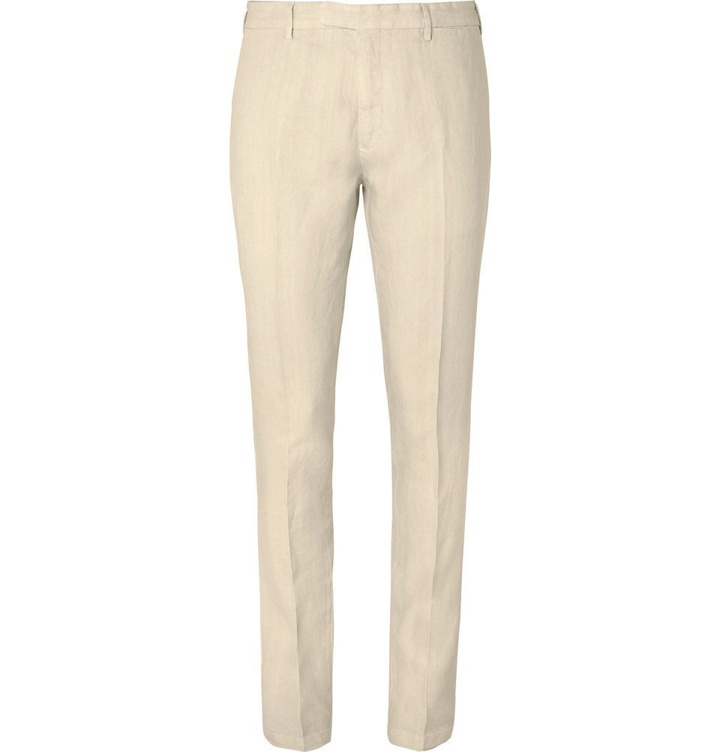 Photo: Boglioli - Cream Slim-Fit Linen Suit Trousers - Cream