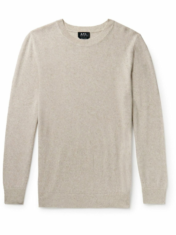 Photo: A.P.C. - Christian Knitted Sweater - Neutrals