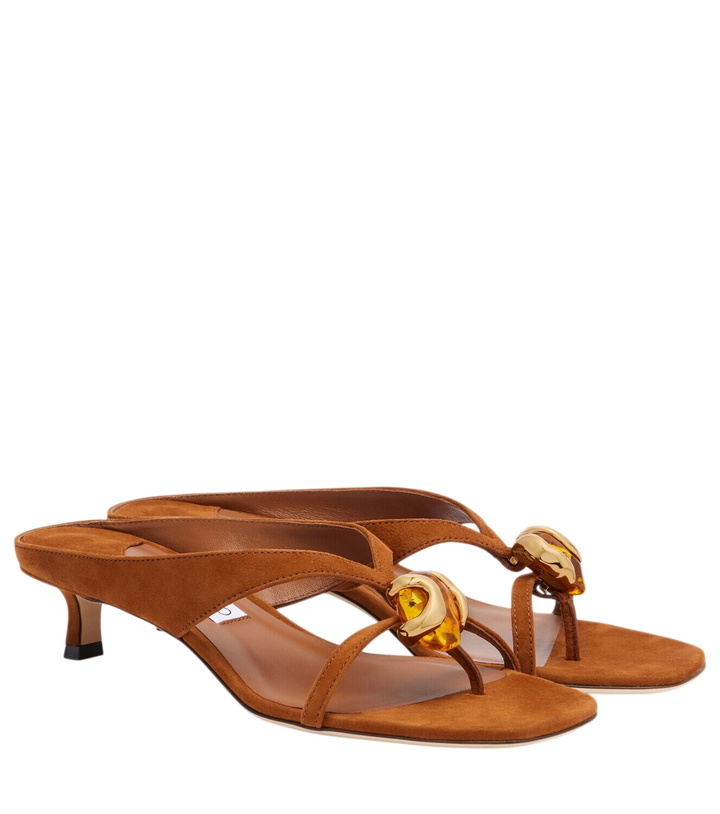 Photo: Jimmy Choo Emeri embellished suede sandals
